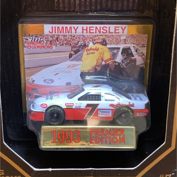 Vintage Racing Champions Premier Edition Jimmy Hensley #7 1/64 Die Cast - 1993 - Picture 2 of 5